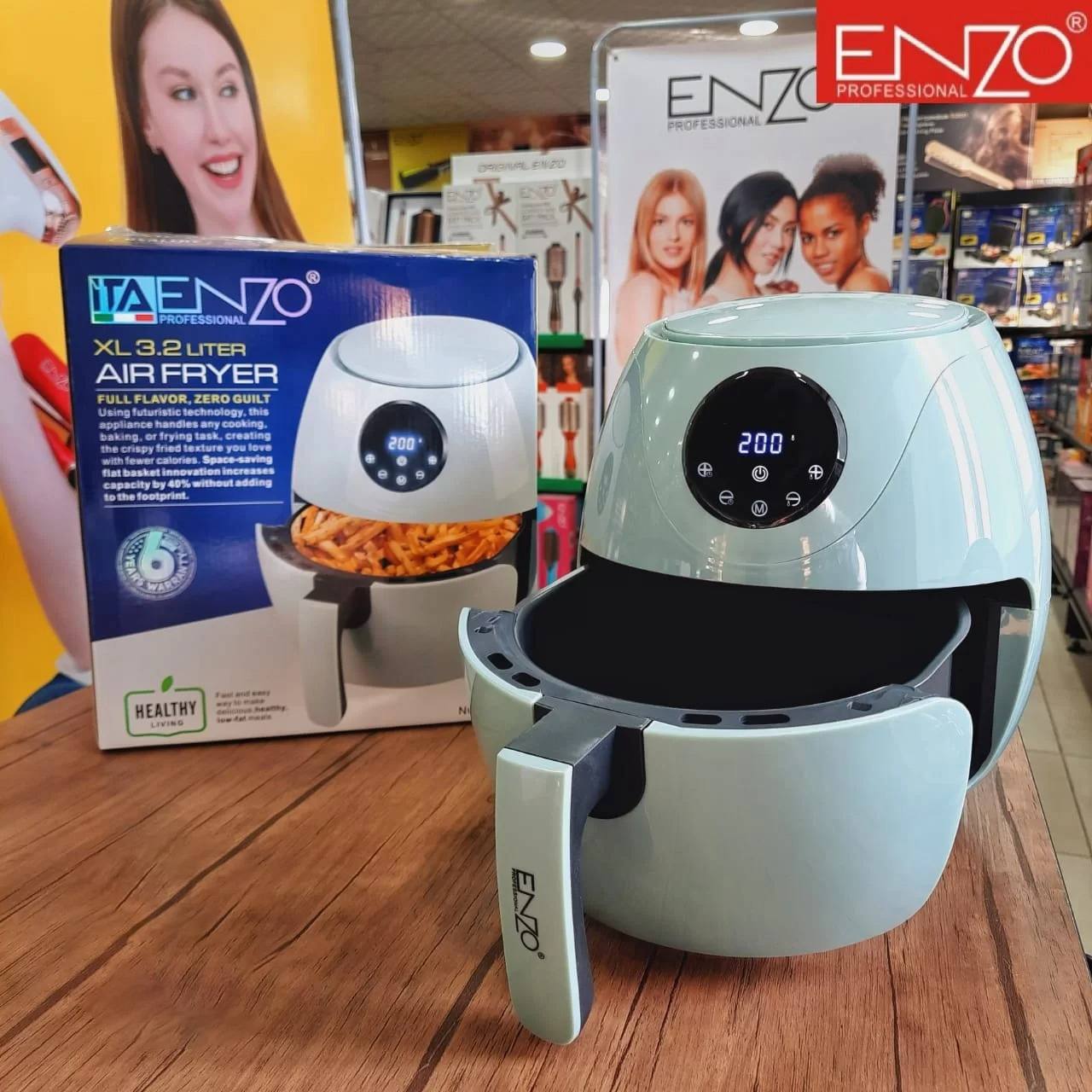 AIR FRYER ENZO PROFESSIONAL 3.2 L AVEC ÉCRAN NUMÉRIQUE