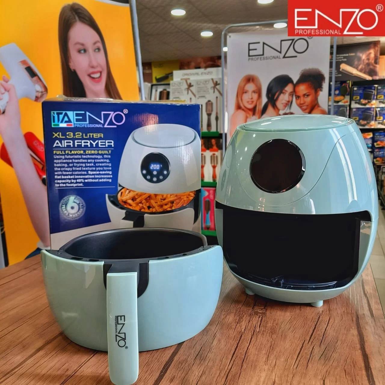 AIR FRYER ENZO PROFESSIONAL 3.2 L AVEC ÉCRAN NUMÉRIQUE