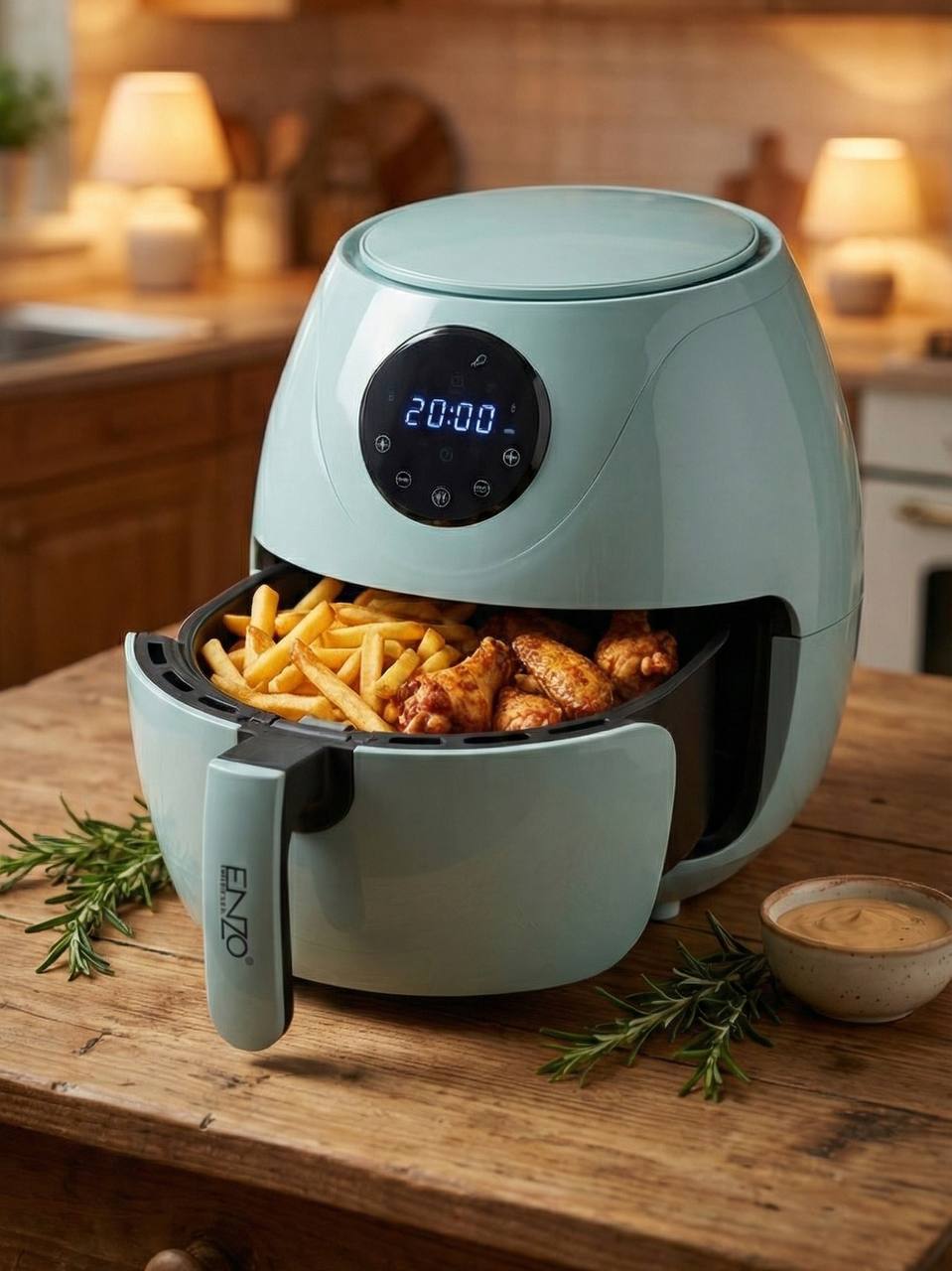 AIR FRYER ENZO PROFESSIONAL 3.2 L AVEC ÉCRAN NUMÉRIQUE